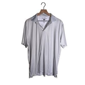 HICKEY FREEMAN lightweight patterned athletic golf polo L